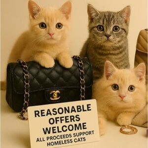 Help support homeless cats while expanding your wardrobe at good prices